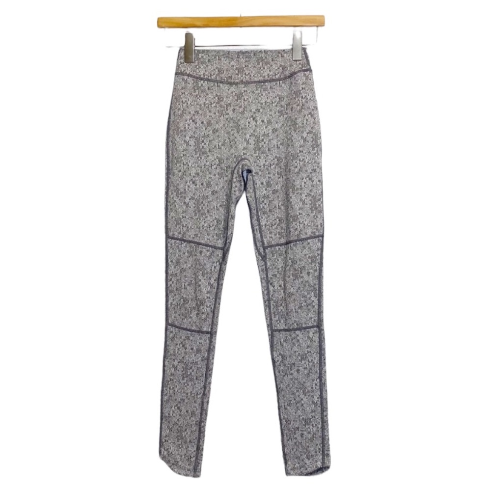 GYMSHARK | Fleur Texture Leggings/Charcoal marl, Size Extra Small